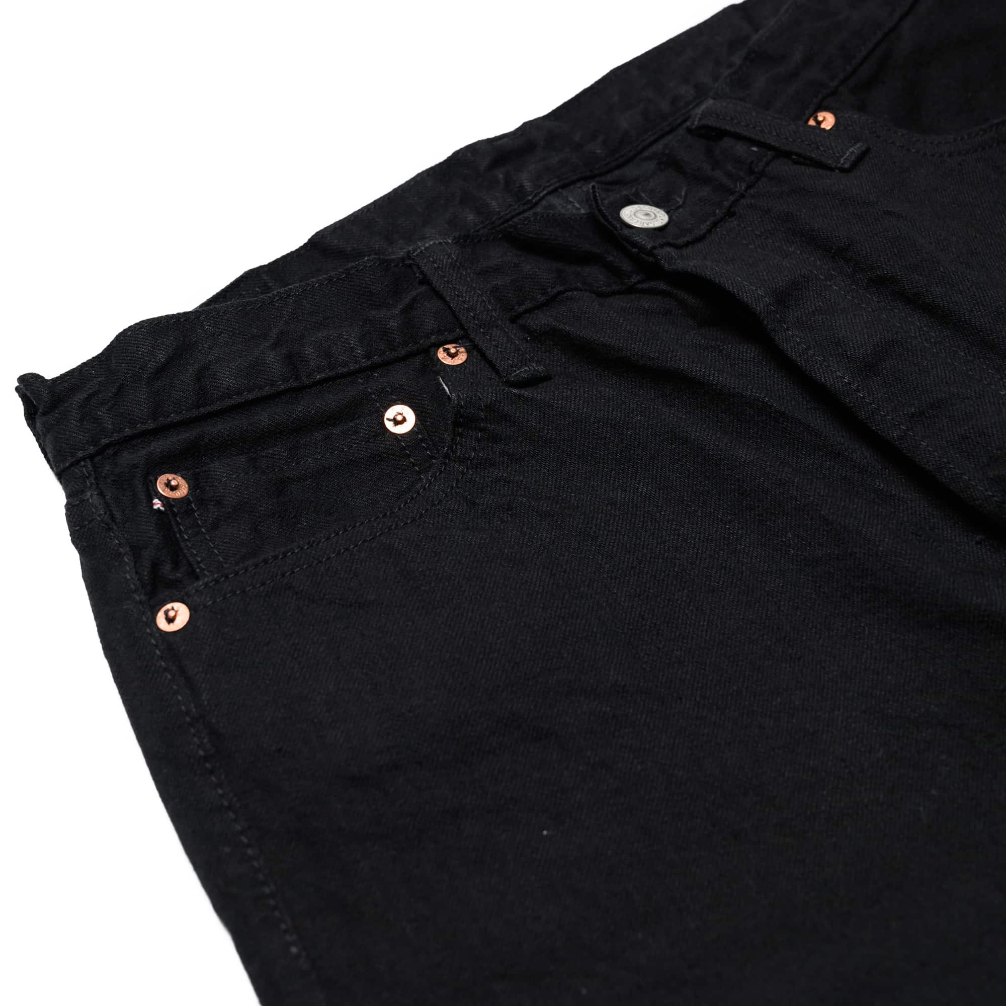 Sugar Cane SC41470 13oz Selvedge Denim Slim Tapered Black Coin Pocket
