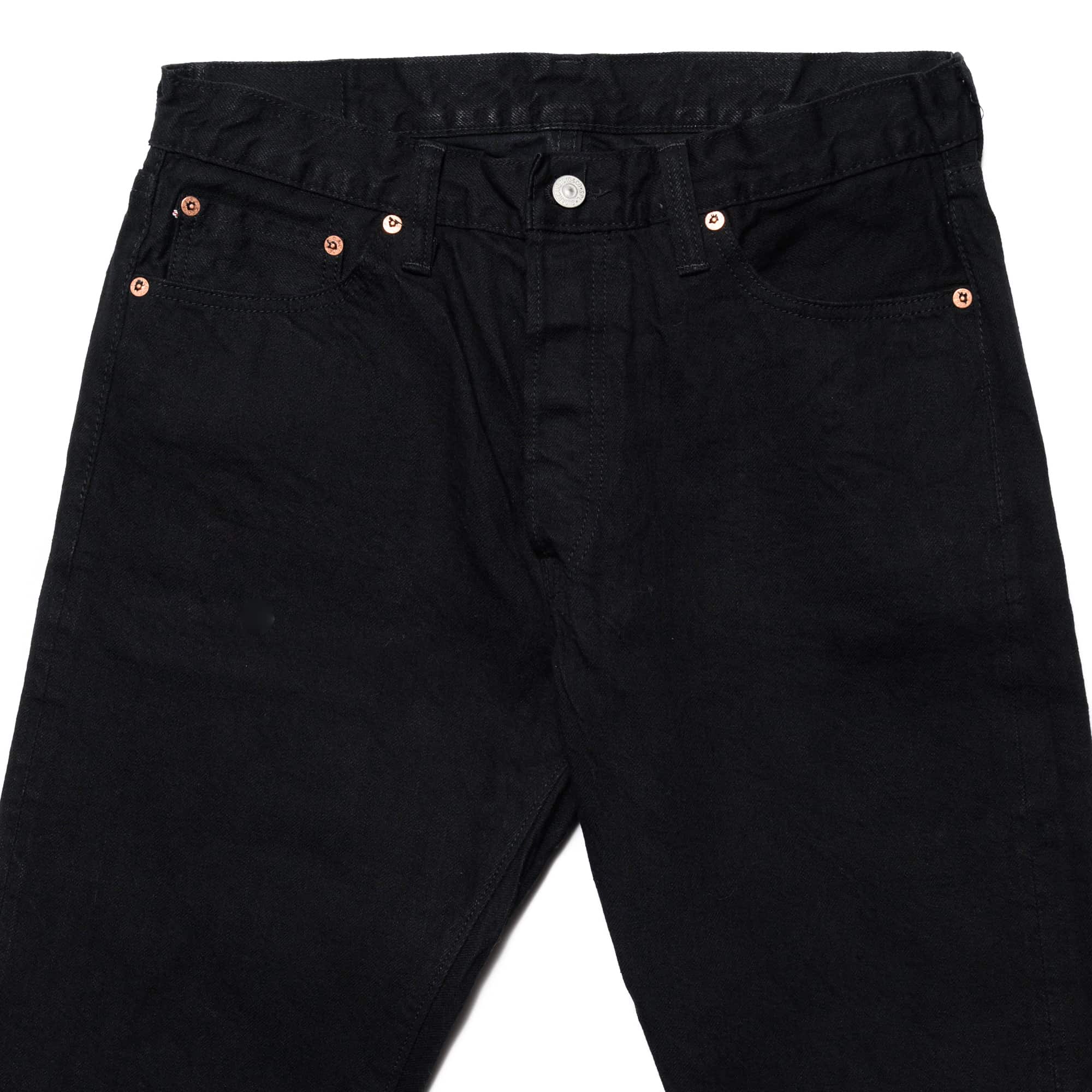 Sugar Cane SC41470 13oz Selvedge Denim Slim Tapered Black Top Block