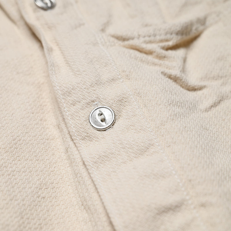 Tender 462 Millwheel Shirt Barley Twist Cotton Twill Rinsed Hardware Detail