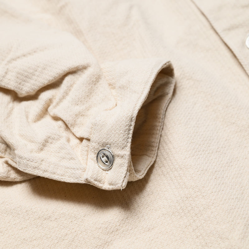 Tender 462 Millwheel Shirt Barley Twist Cotton Twill Rinsed Cuff Detail