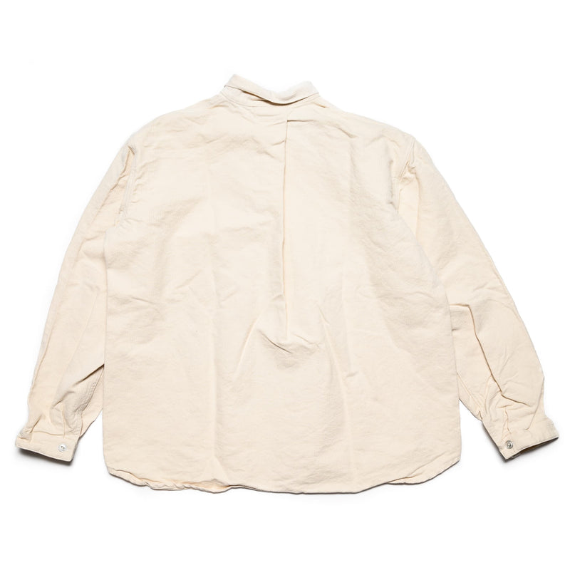 Tender 462 Millwheel Shirt Barley Twist Cotton Twill Rinsed Rear