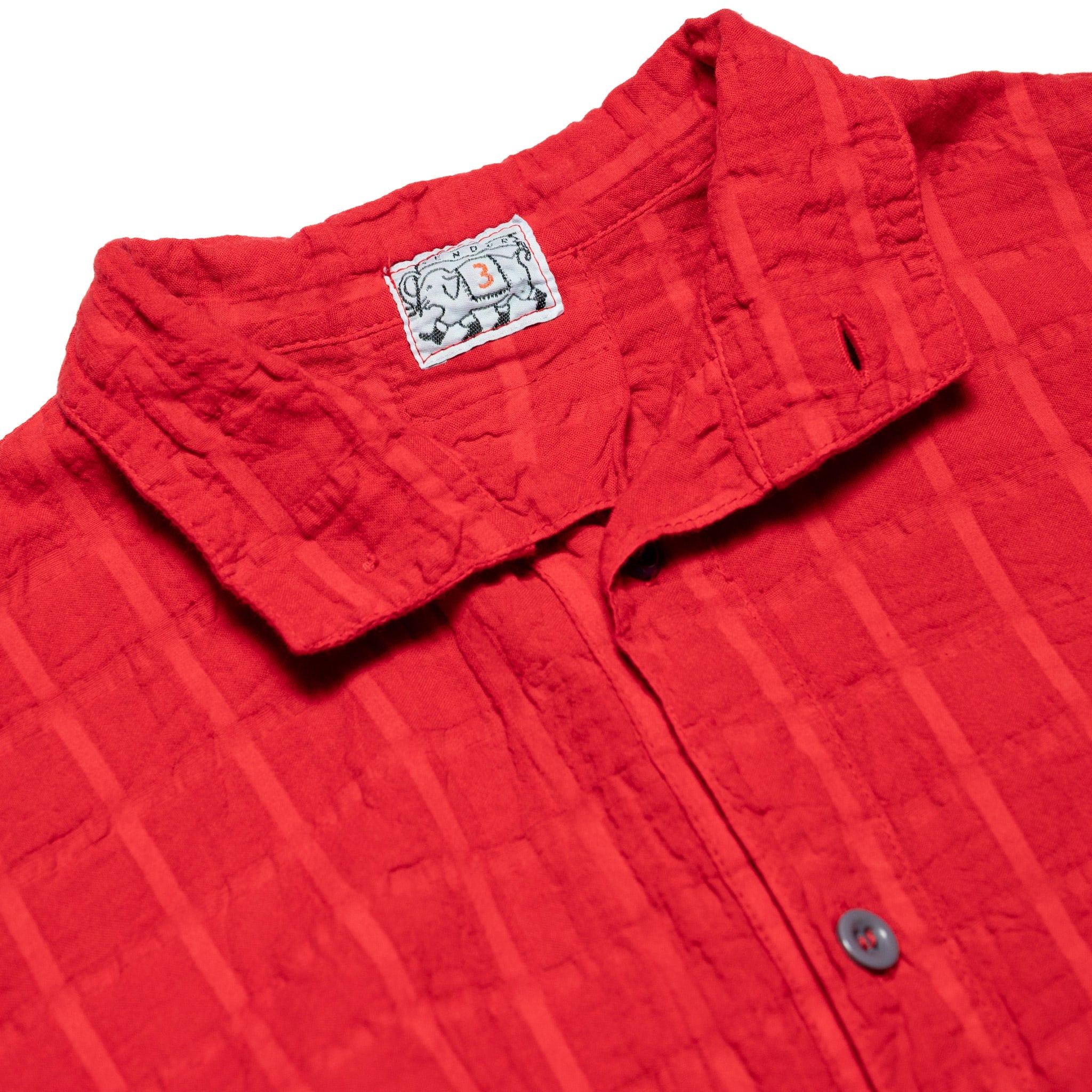 468 Flipped Coller Shirt Airbag Cambric - Royal Mail Red
