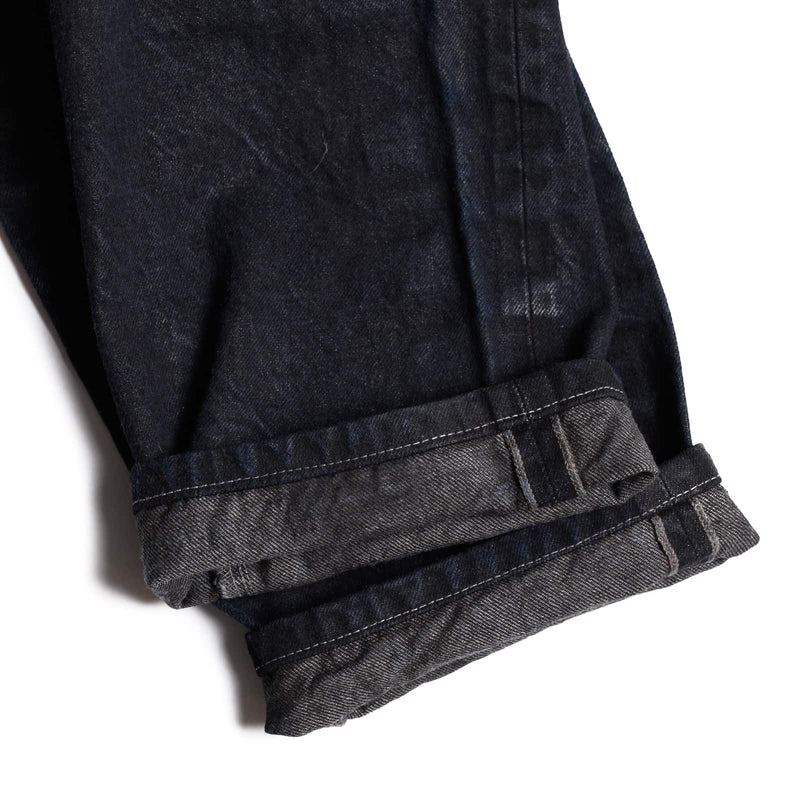 Tender 130 Tapered Jeans 16oz Selvedge Denim Mars Black Selvedge Detail