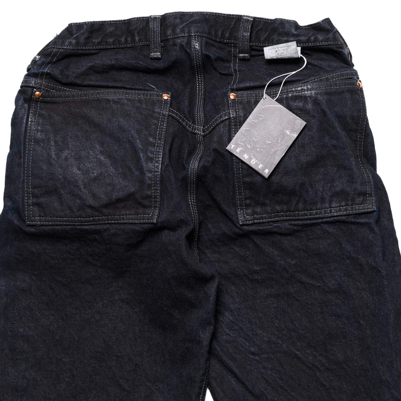 Tender 130 Tapered Jeans 16oz Selvedge Denim Mars Black Rear Pockets