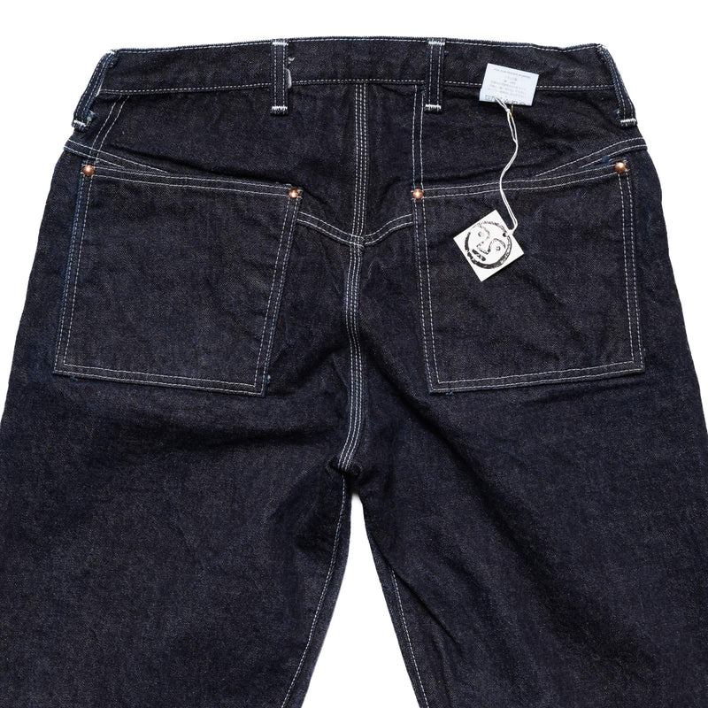 Tender 130 Tapered Jeans 16oz Selvedge Denim Rinsed Rear Pockets