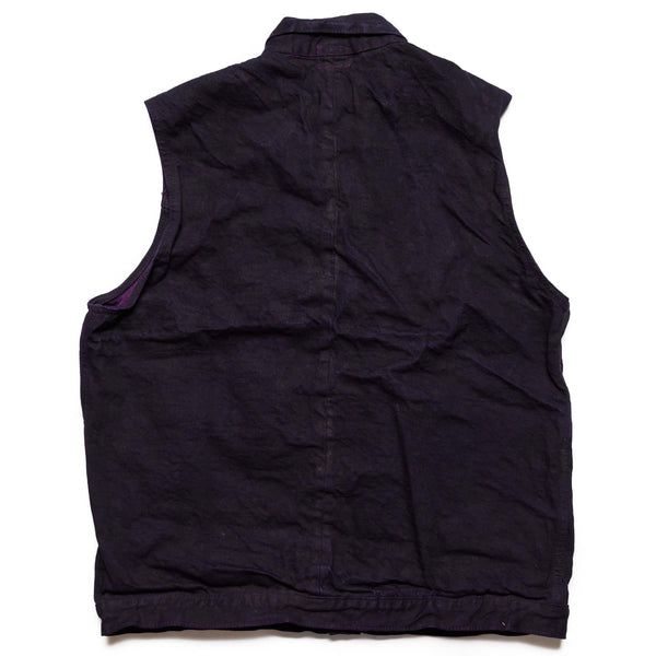 602 - Edited Jeans Vest - 16oz Selvedge Denim - Hadal Purple