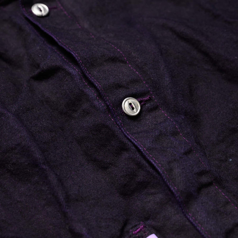 602 - Edited Jeans Vest - 16oz Selvedge Denim - Hadal Purple