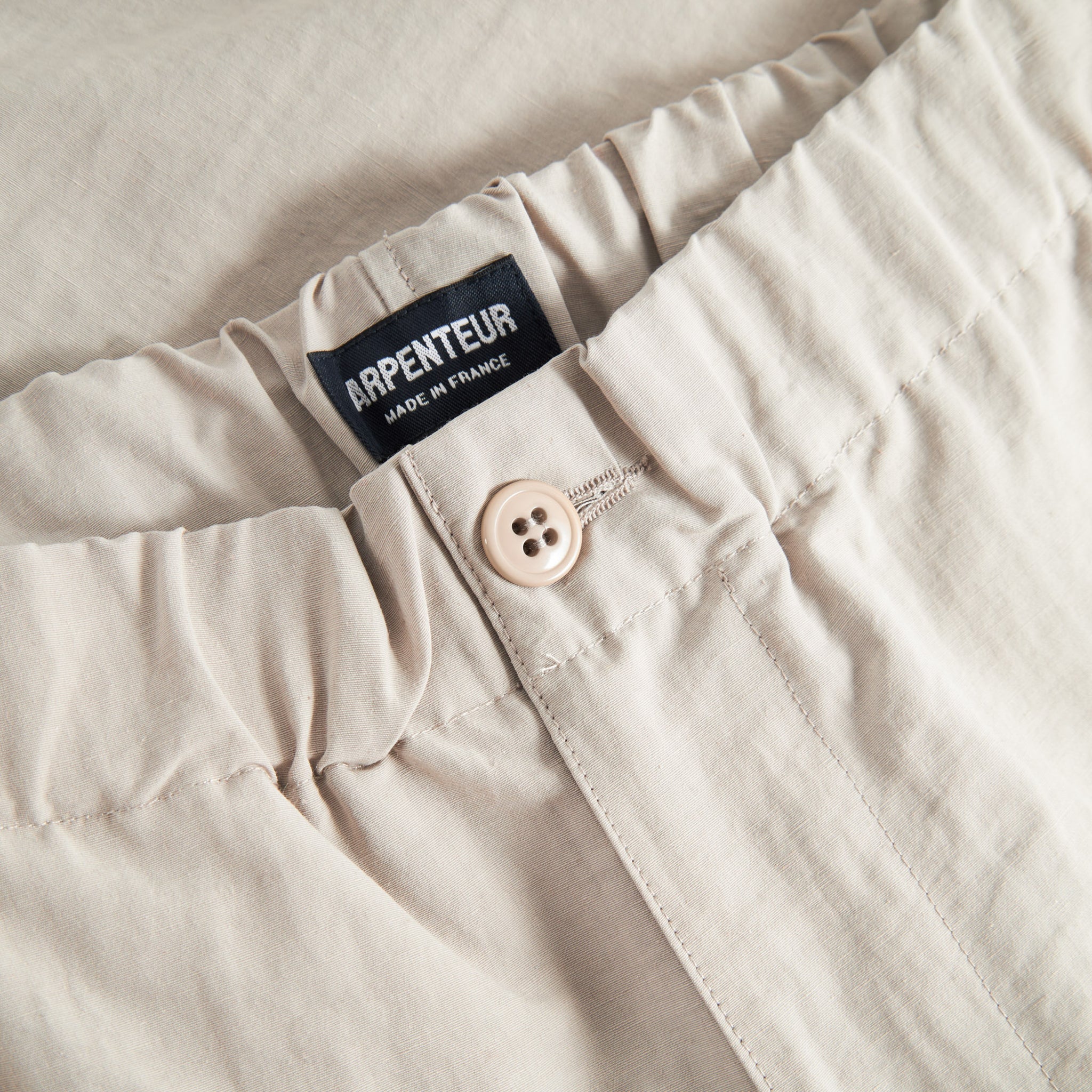 Terra Shorts Cotton Nylon Linen - Greige
