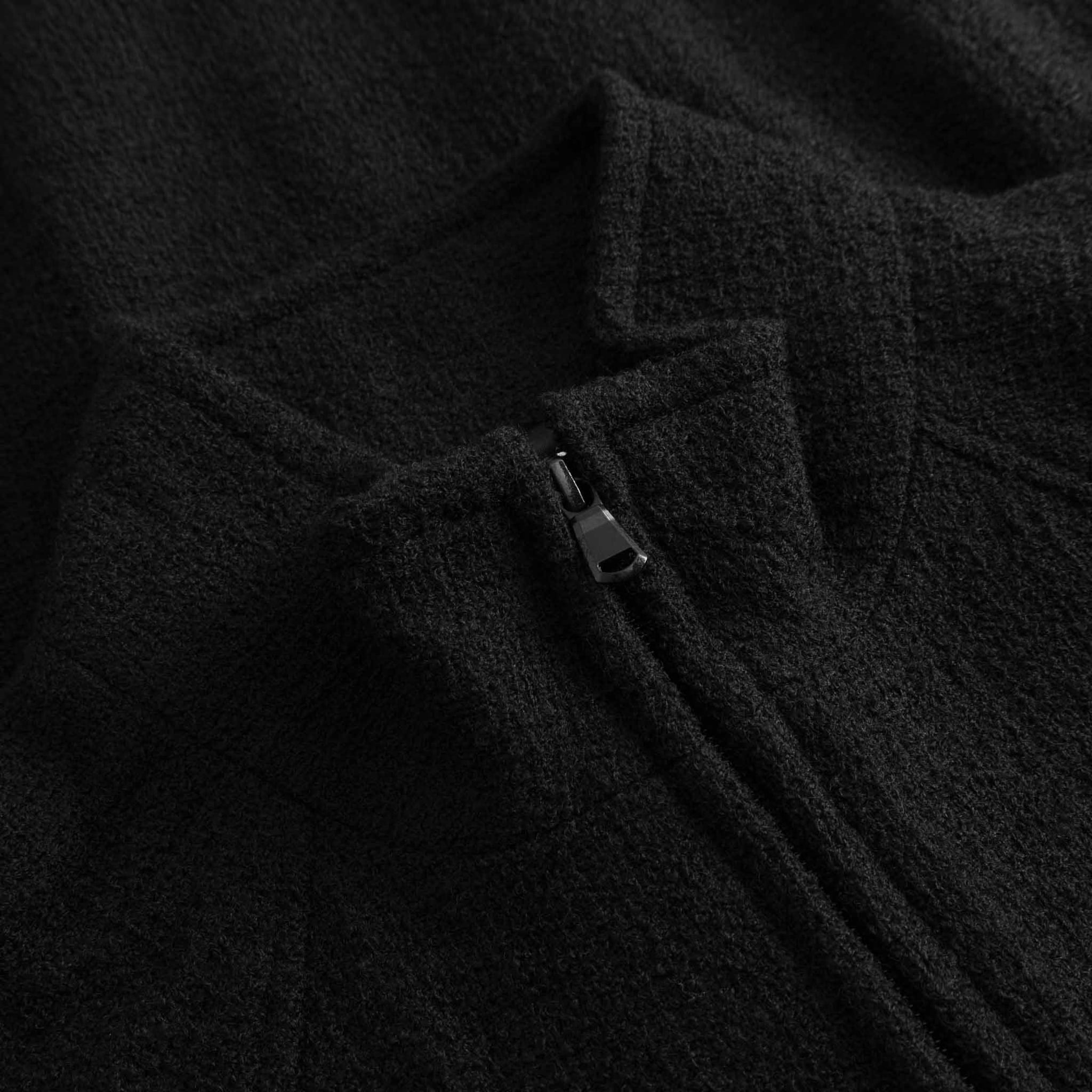 Track J Fantasy Tweed Jacket - Black