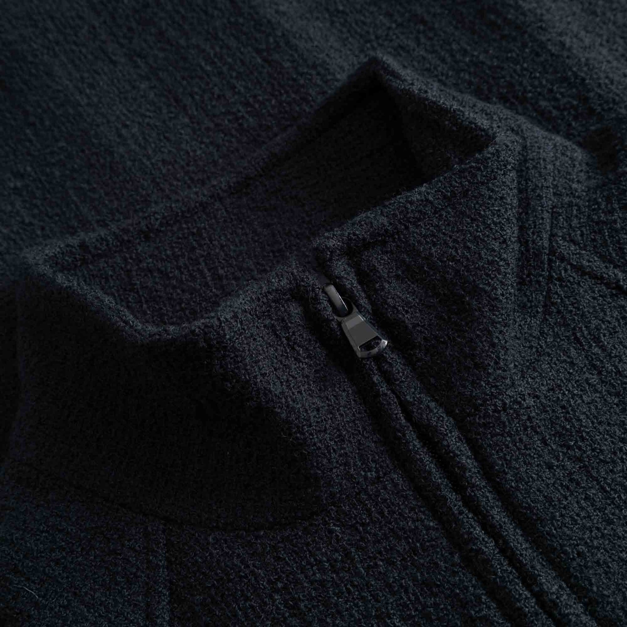 Track J Fantasy Tweed Jacket - Midnight