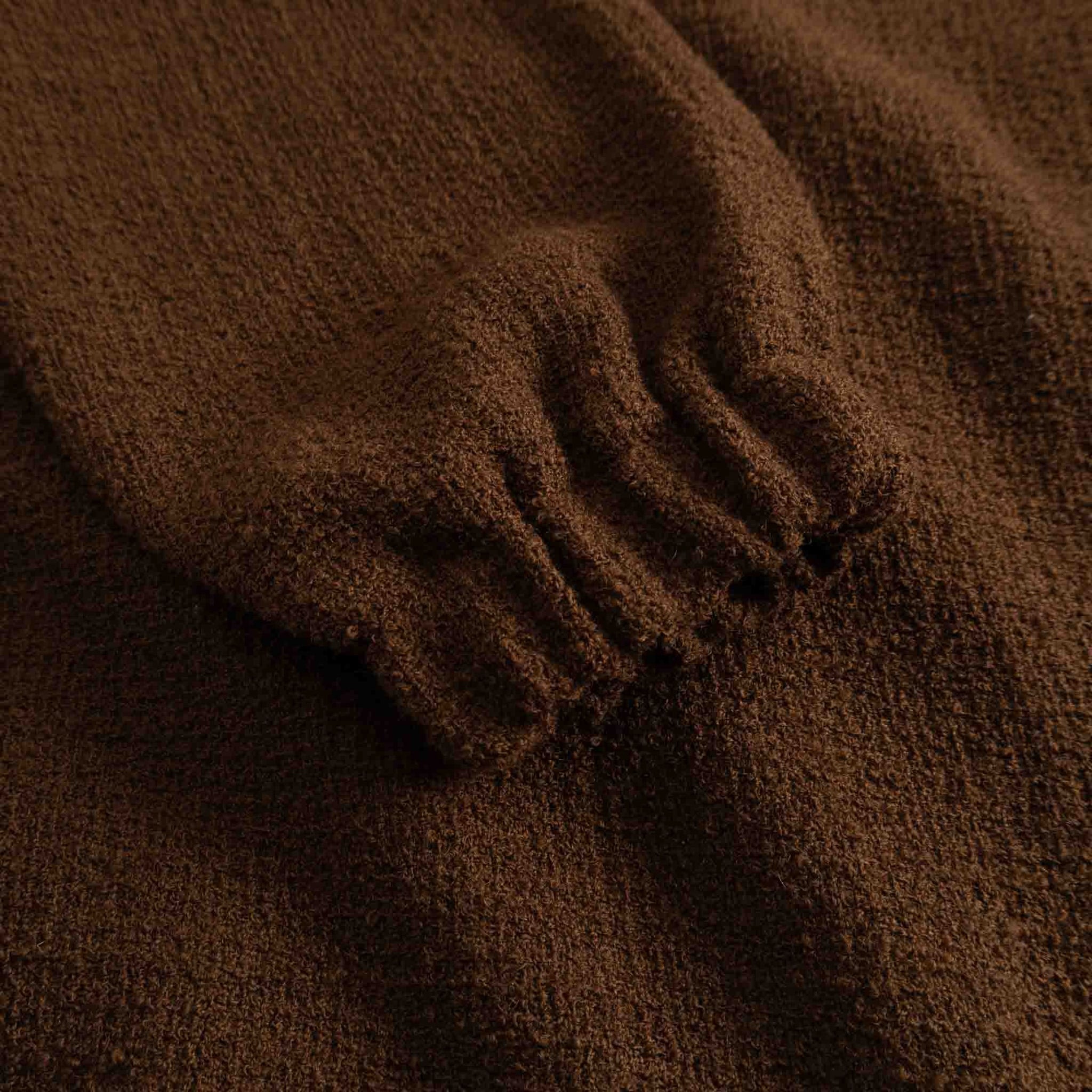 Track J Fantasy Tweed Jacket - Tobacco