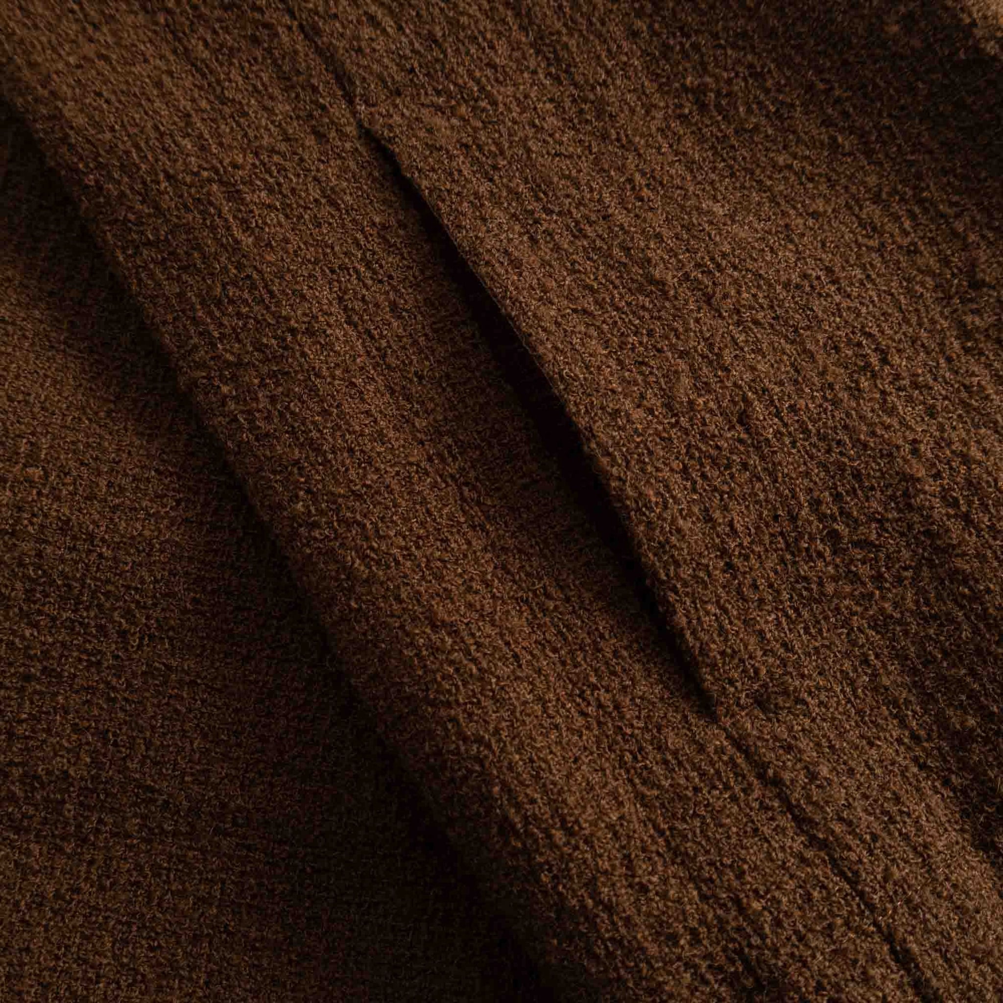 Track J Fantasy Tweed Jacket - Tobacco