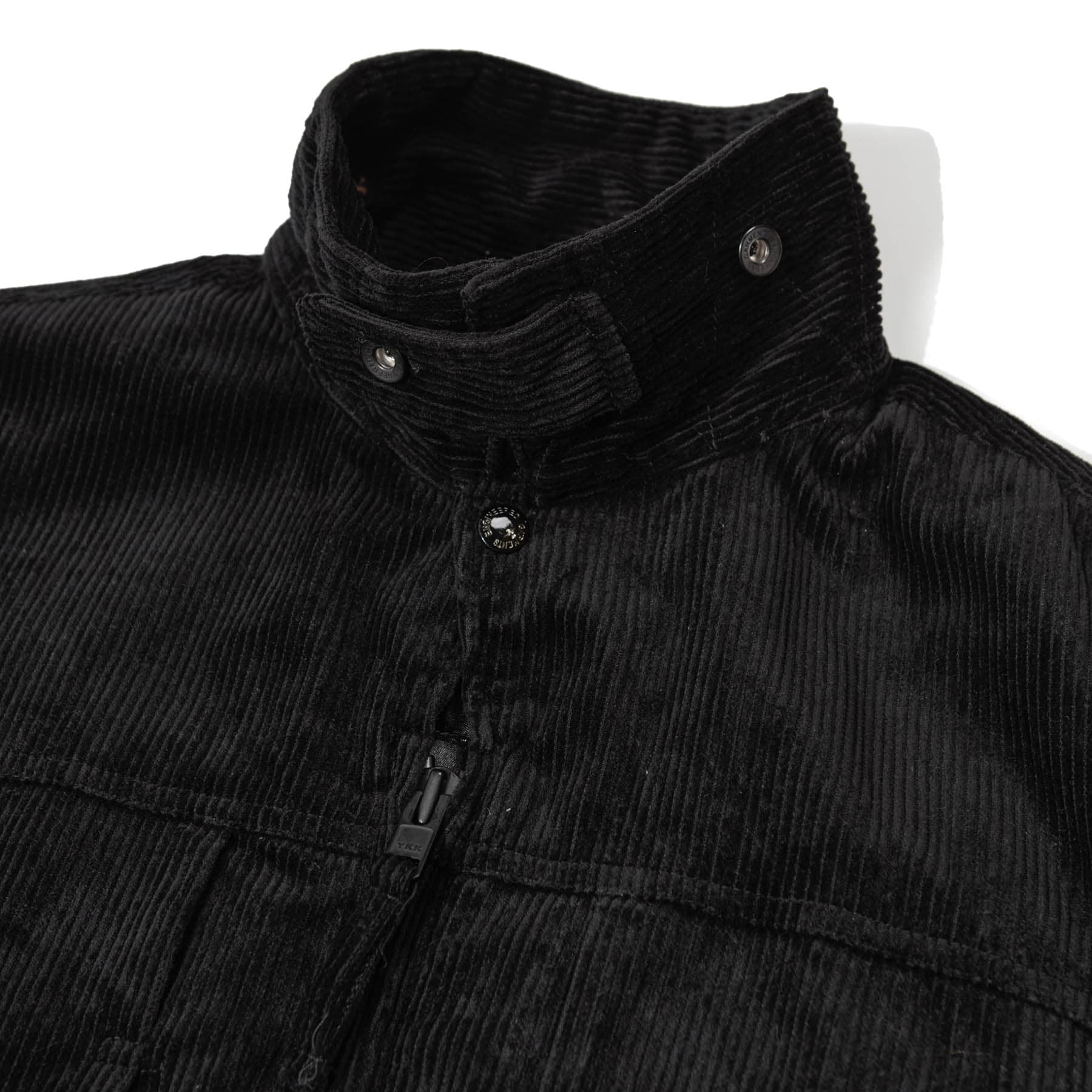 Engineered Garments Trucker Jacket Black Cotton 8W Corduroy 