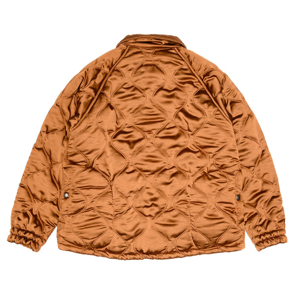 Coach Jacket - Polyester Satin & Boa Quilted Cloth - Brown