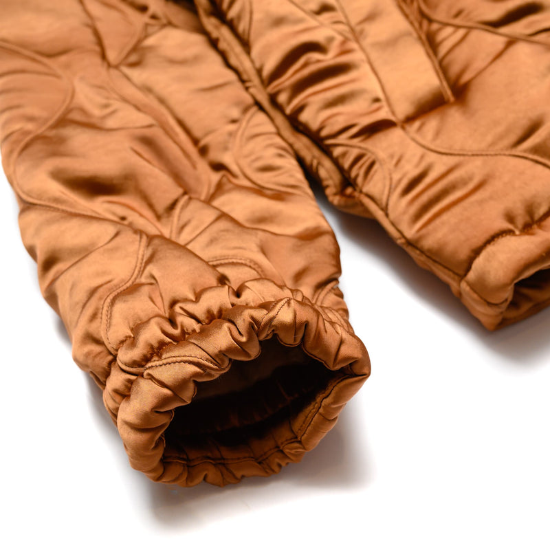Coach Jacket - Polyester Satin & Boa Quilted Cloth - Brown