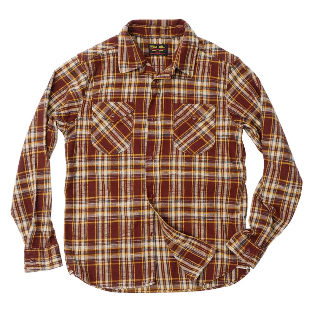 Slubby Flannel Shirt - Brown