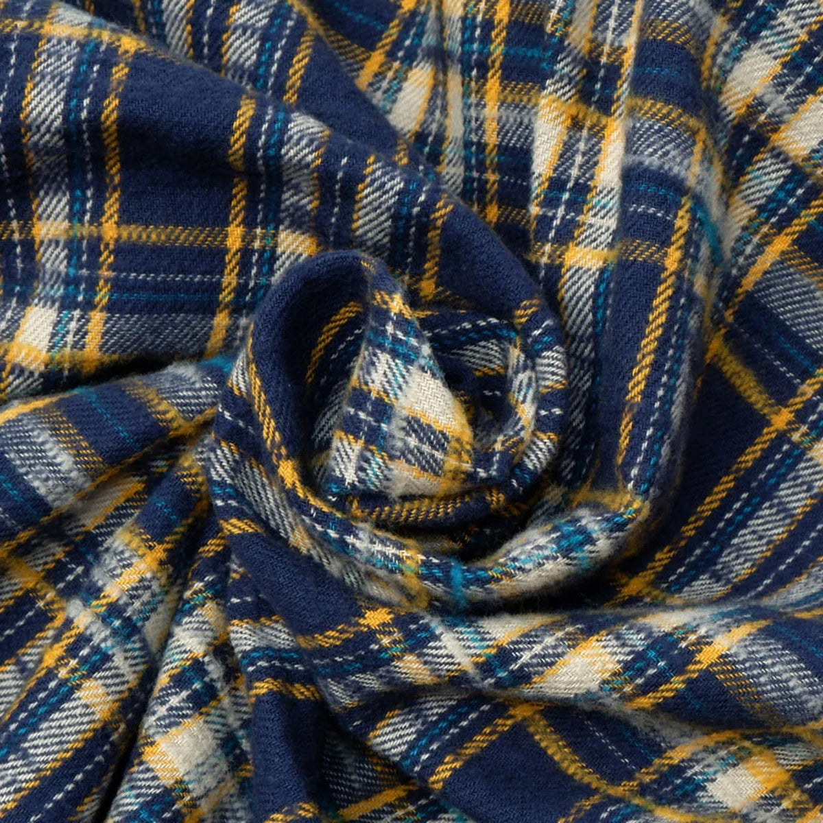 Slubby Flannel Shirt - Navy