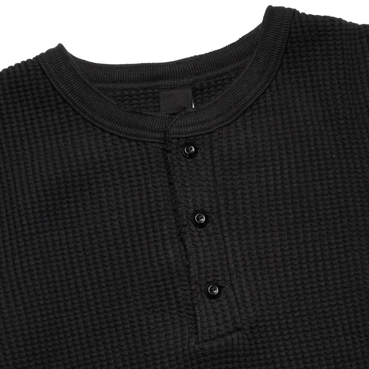 Big Waffle Henley - Black