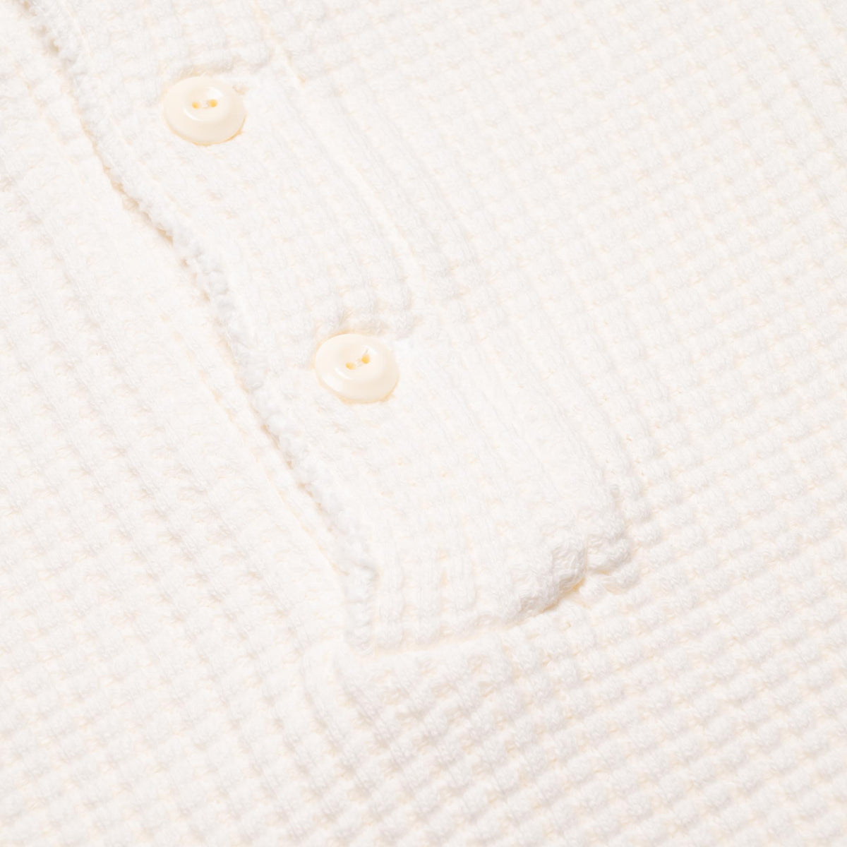 Big Waffle Henley - Off White