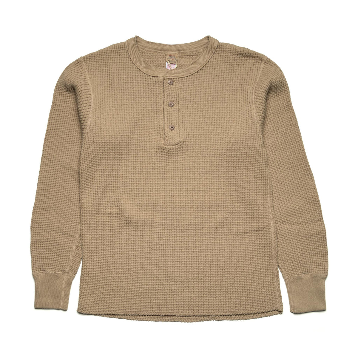 Big Waffle Henley - Sand