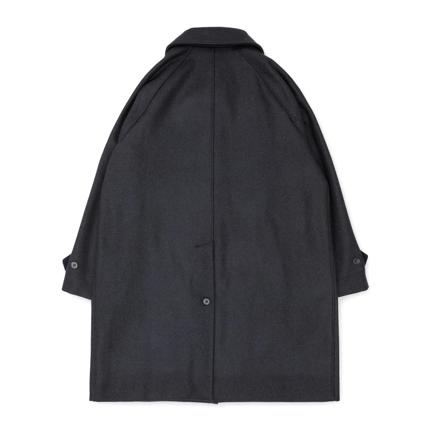 Utile Lined Coat Wool Melton - Navy