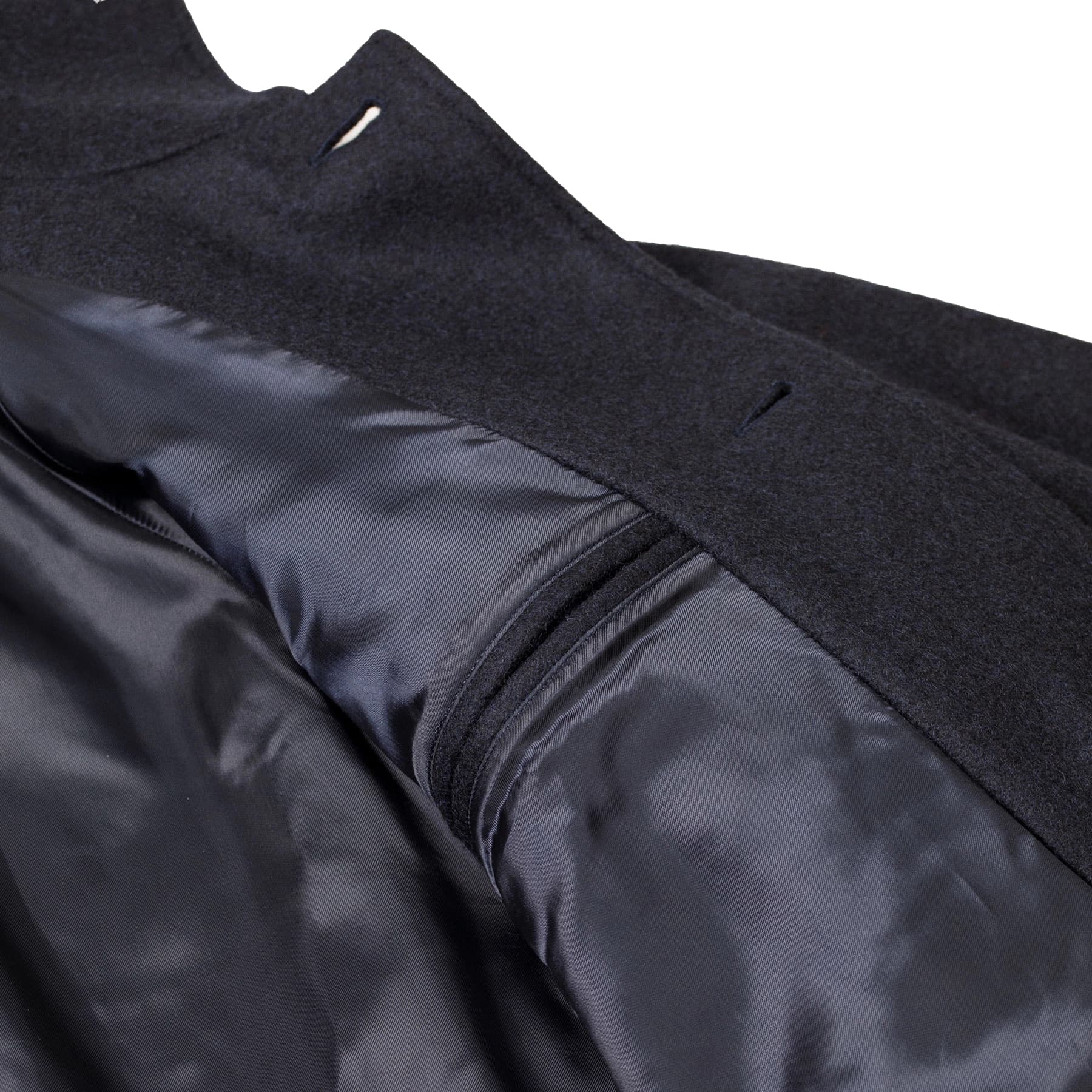 Utile Lined Coat Wool Melton - Navy