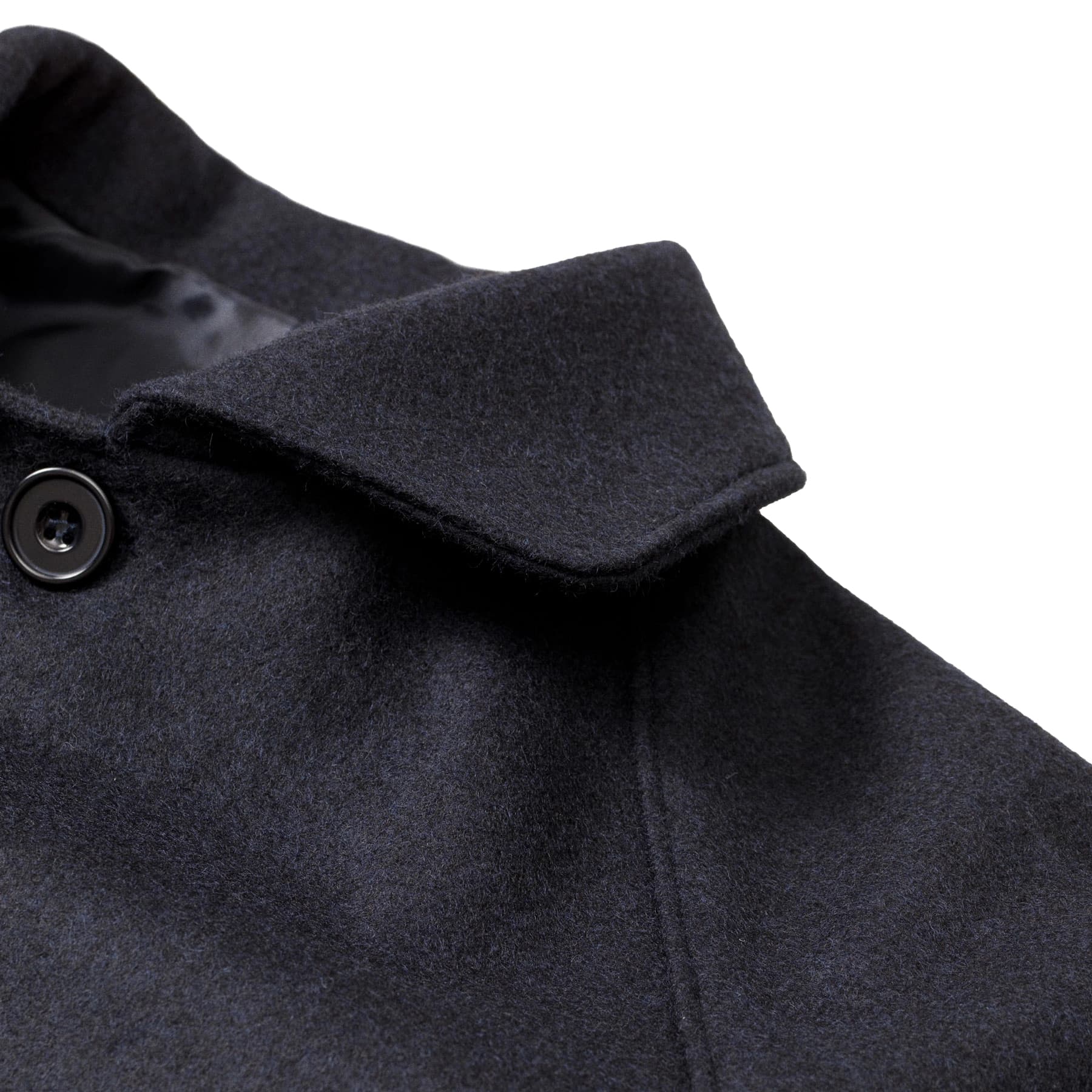 Utile Lined Coat Wool Melton - Navy