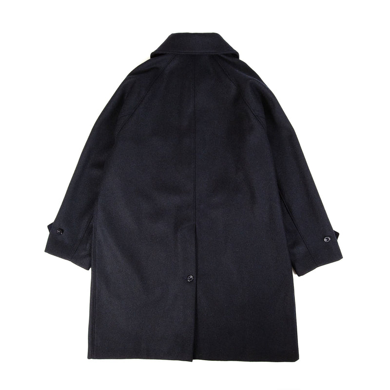 Arpenteur Utile Coat Wool Melton Navy Rear