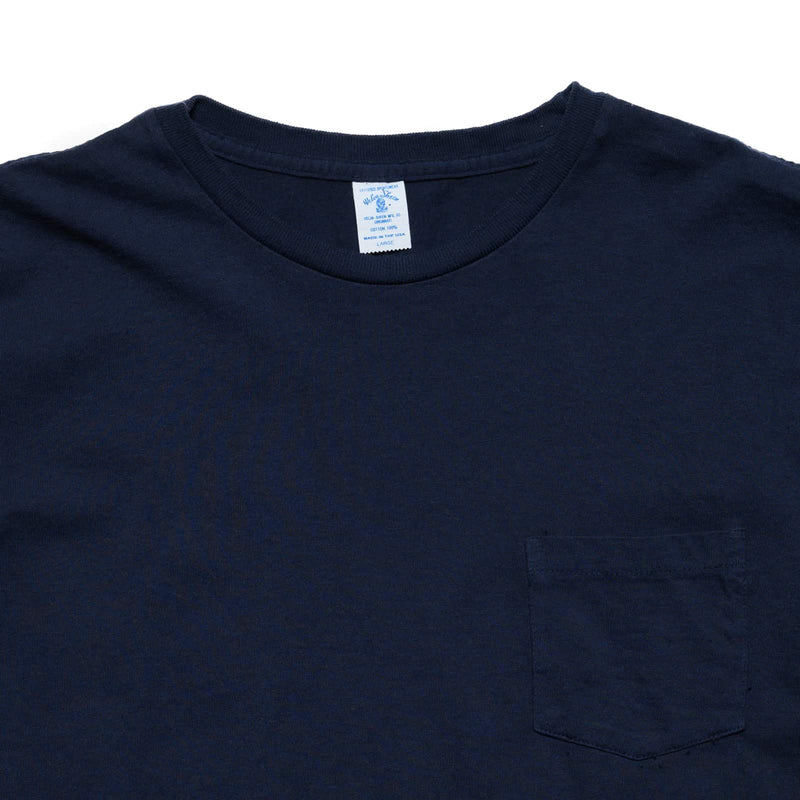 Velva Sheen Two Pack Pocket Tee - Navy Collar