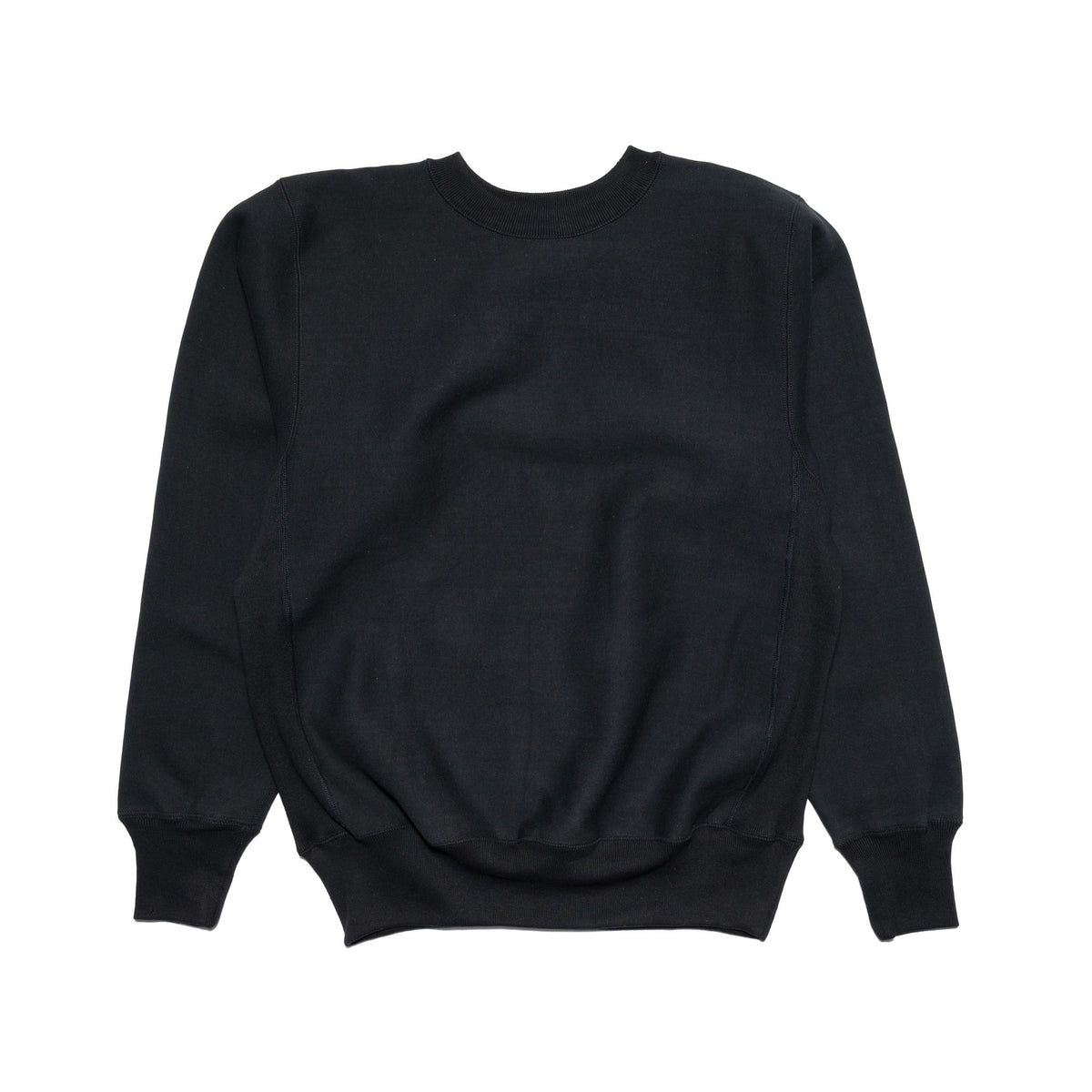 Warehouse 483 Reverse Weave Loopwheel Sweatshirt Black | BlackBlue