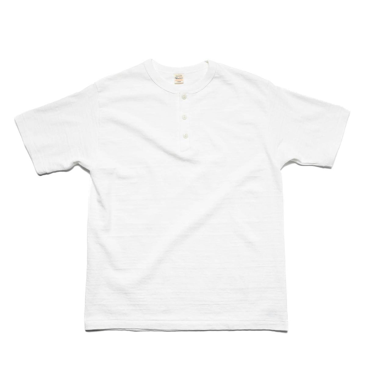 Warehouse 4601 Henley Tee White | BlackBlue