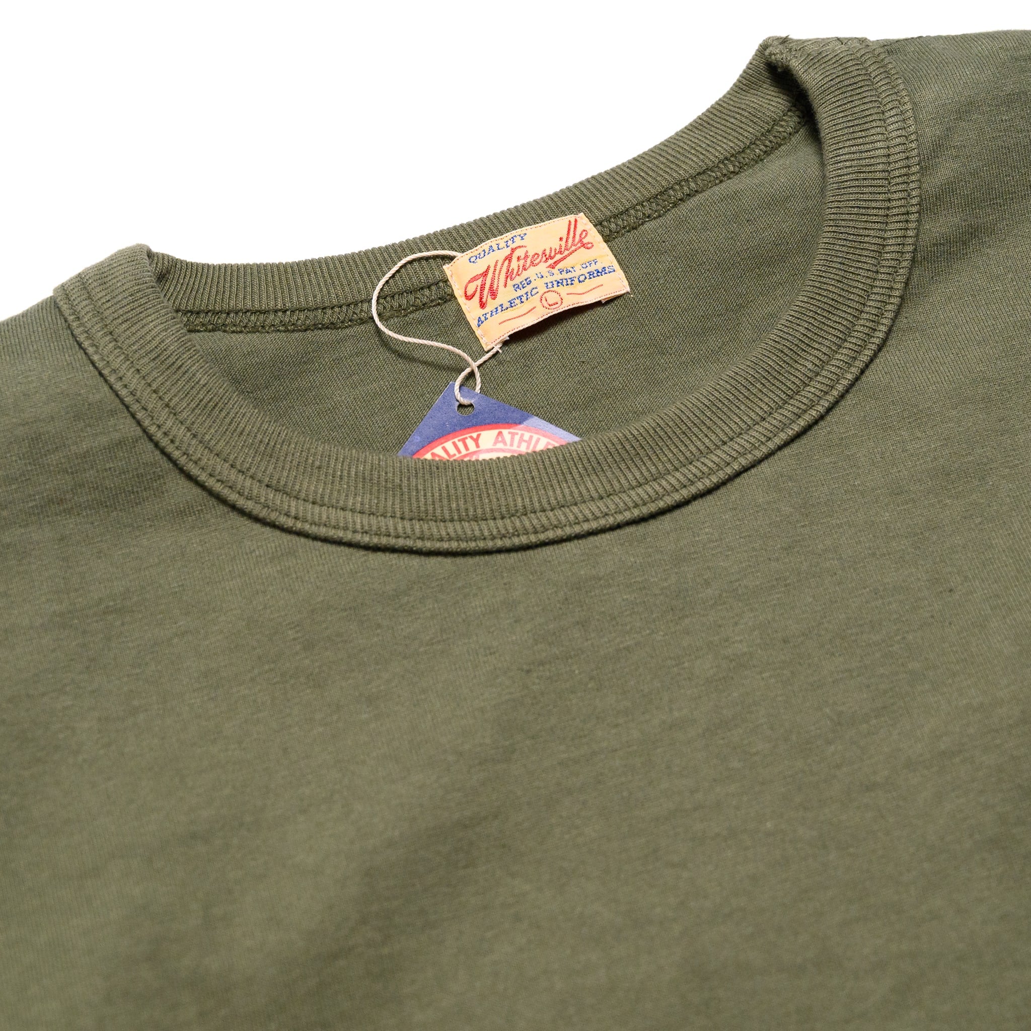 WV68849 Heavyweight Long Sleeve Pocket T-Shirt Olive