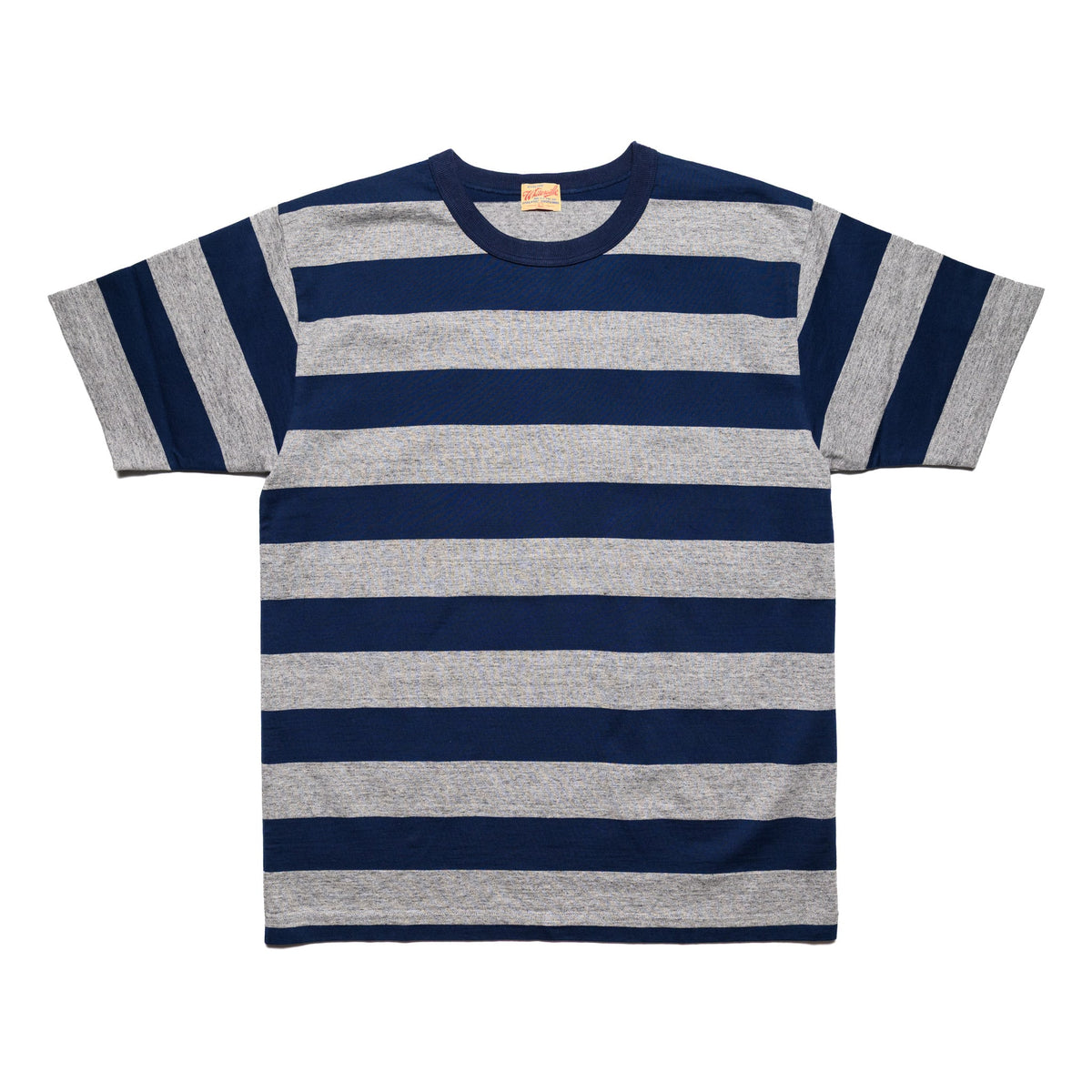 ENNOY L/S BORDER T-SHIRTS NAVY × WHITE PANEL BORDER L/S T-SHIRT (NAVY)