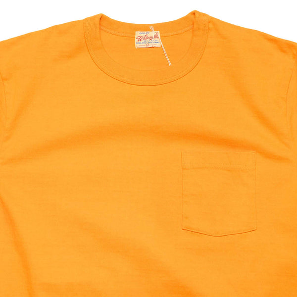 Whitesville Heavyweight Pocket Tee Gold Collar
