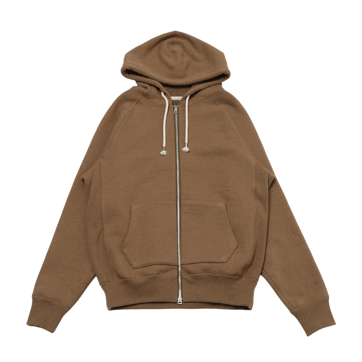 Zip Hoodie - Iron Mordant Foxfibre® Double Heavyweight French Terry - Coyote 80