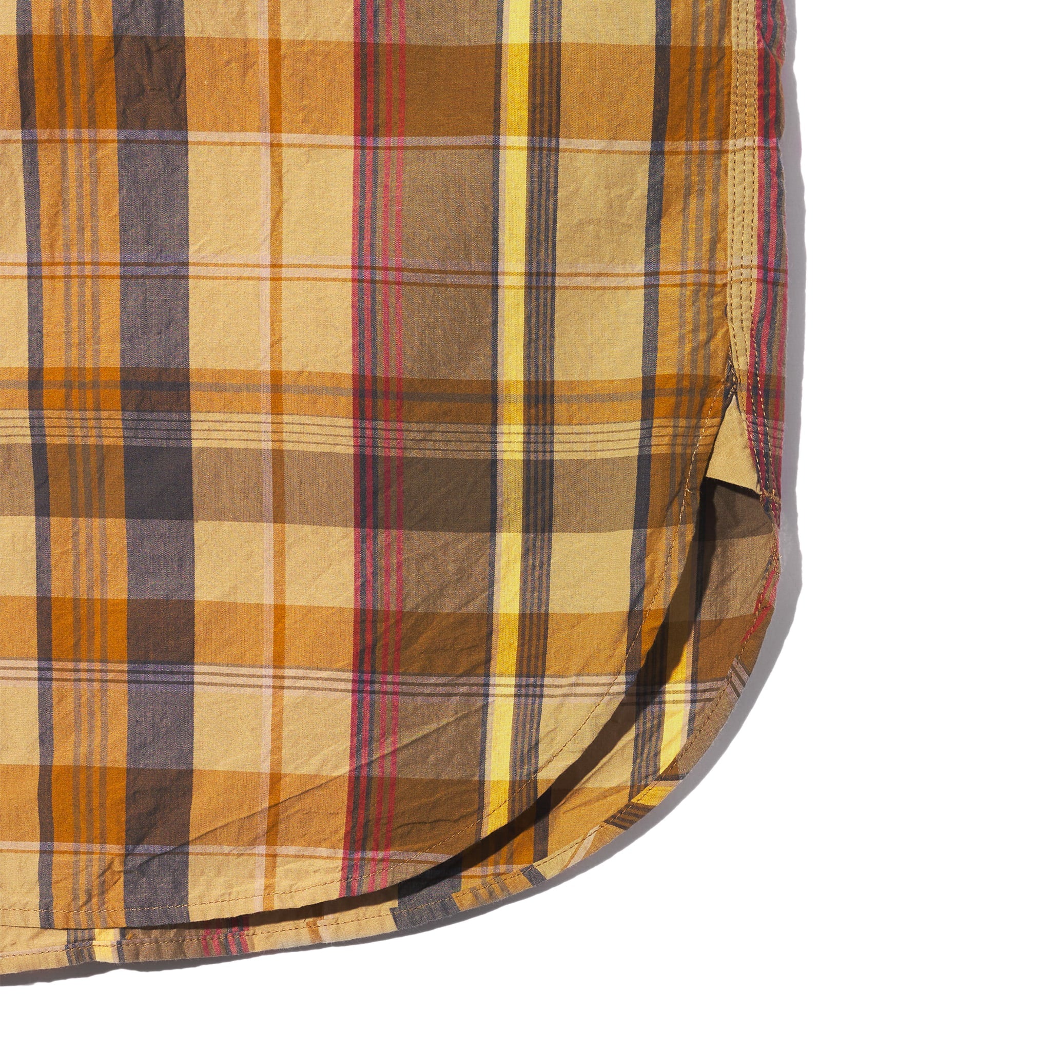 Work Shirt - Olive Cotton Madras Plaid
