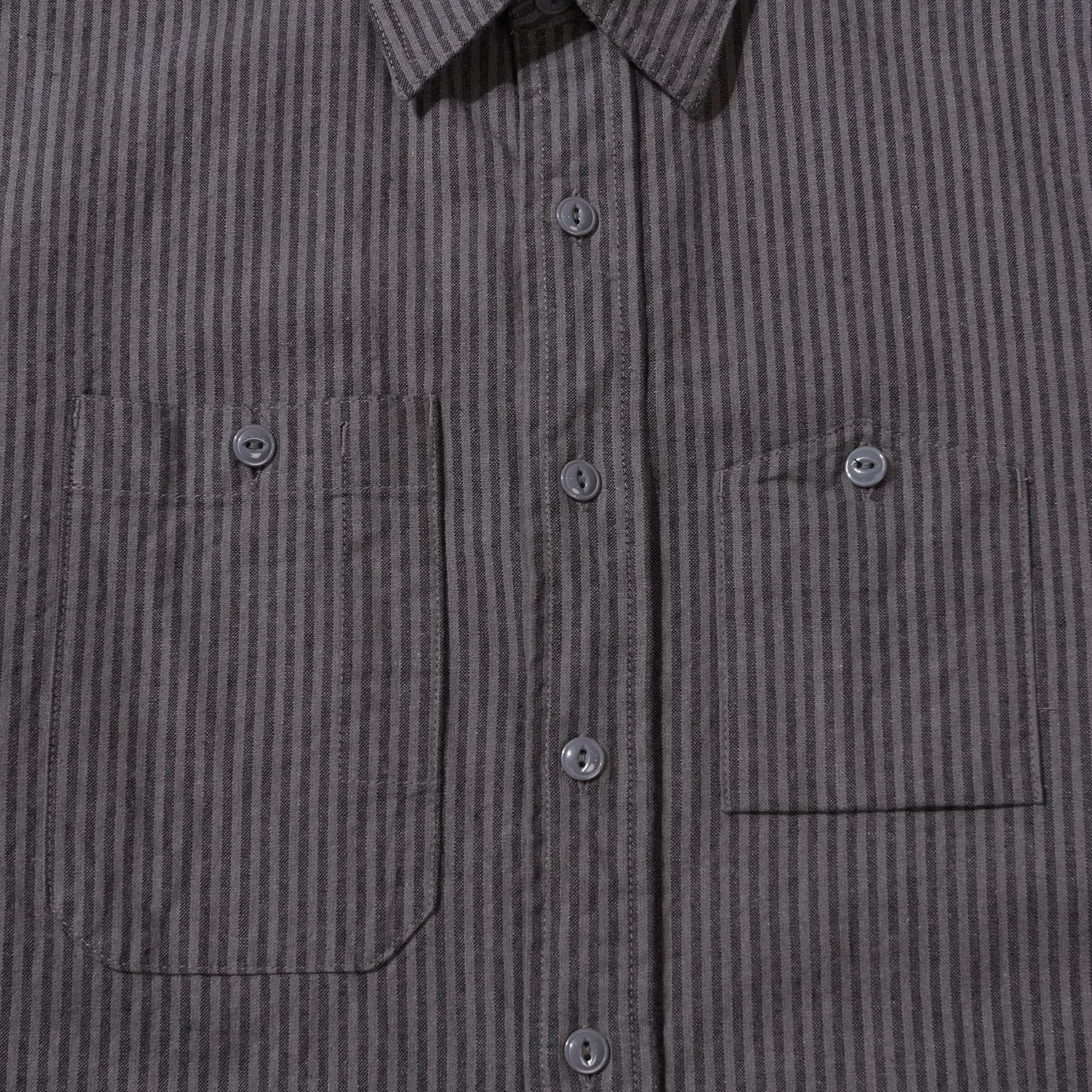 Work Shirt - Charcoal/Grey LC Stripe