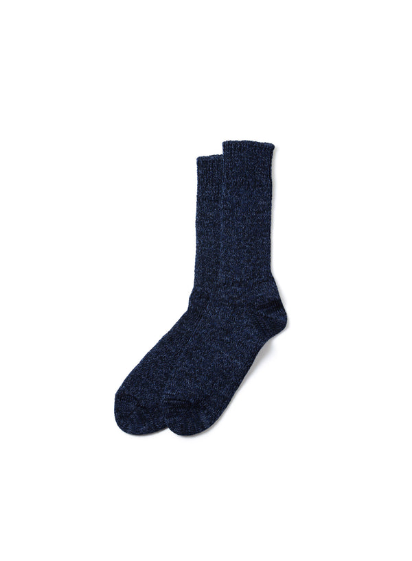Denim Tone Crew Socks - Dark Denim