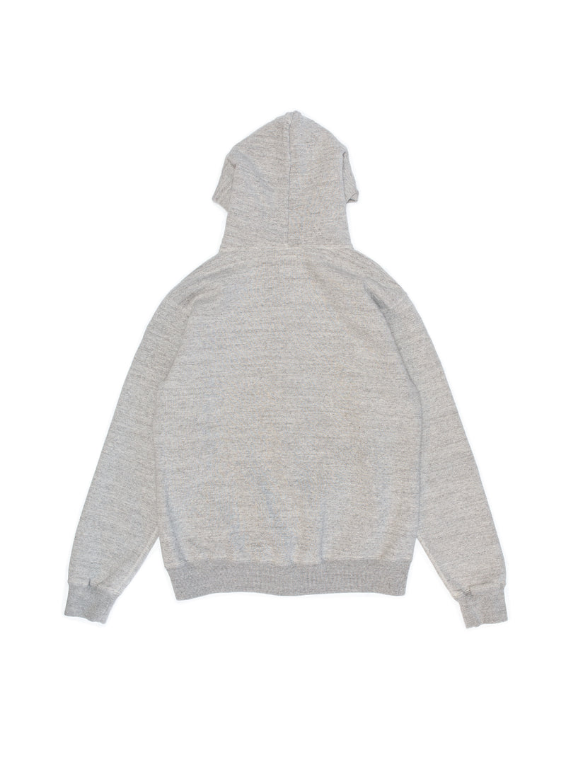 Loop Wheel Zip-Up Hooded Sweater Shirt - Heather Gray