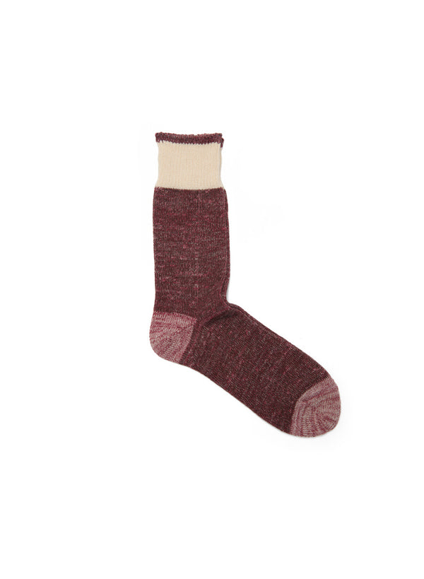 Dustbowl Work Sock - Cotton Wool Blend - Burgundy