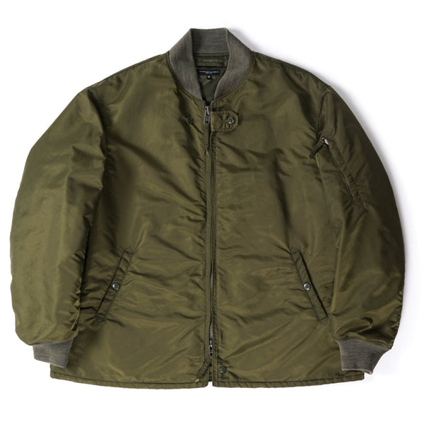 Aviator Jacket - Olive Flight Satin Nylon