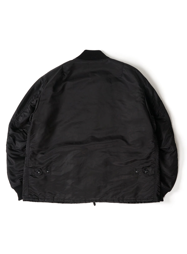 Aviator Jacket - Black Flight Satin Nylon