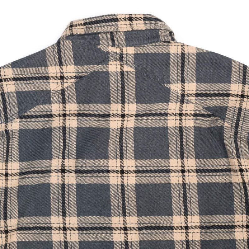 Crosscut Flannel Slub Check Slate Yoke