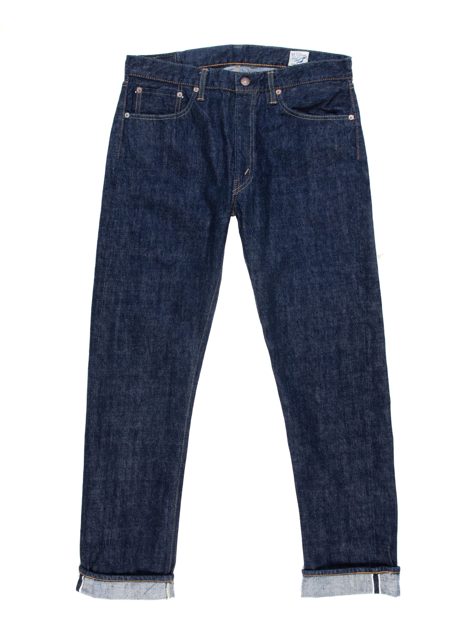 orSlow 107 Ivy Fit One Wash | BlackBlue