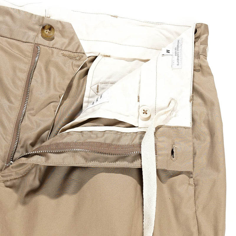 Engineered Garments Andover Pant Khaki High Count Twill Fly Detail