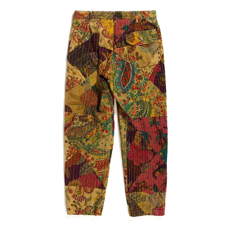 Engineered Garments Carlyle Pant Khaki Triangle Handstitch Rear