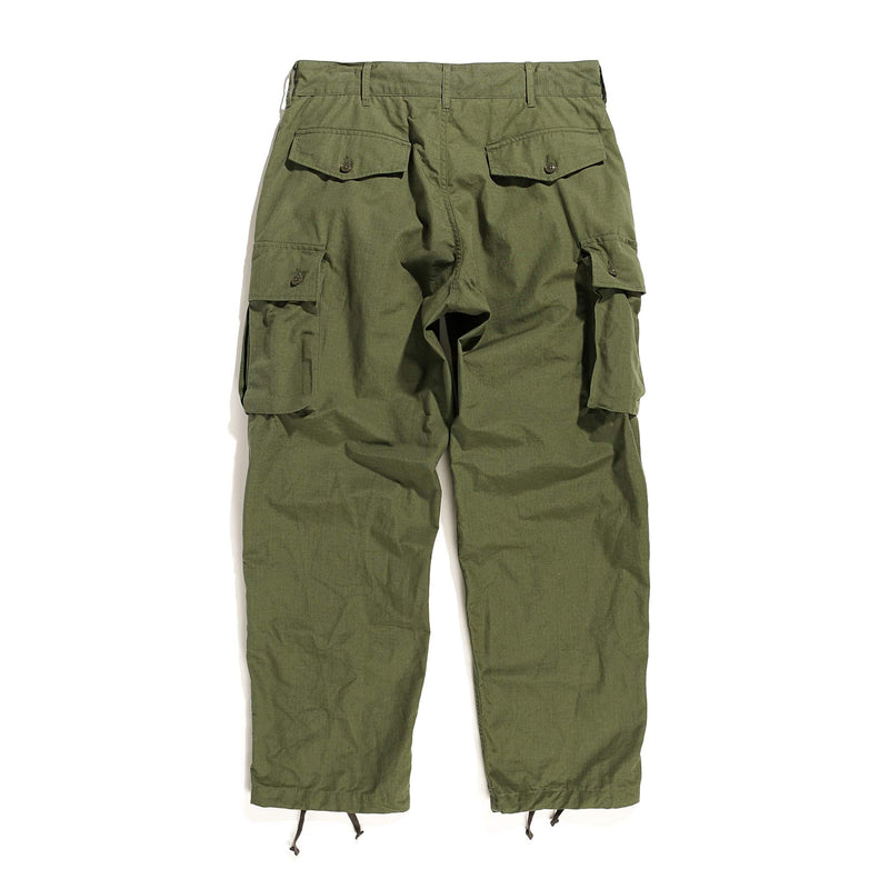 Engineered Garments FA Pant Olive Cotton Ripstop Rear