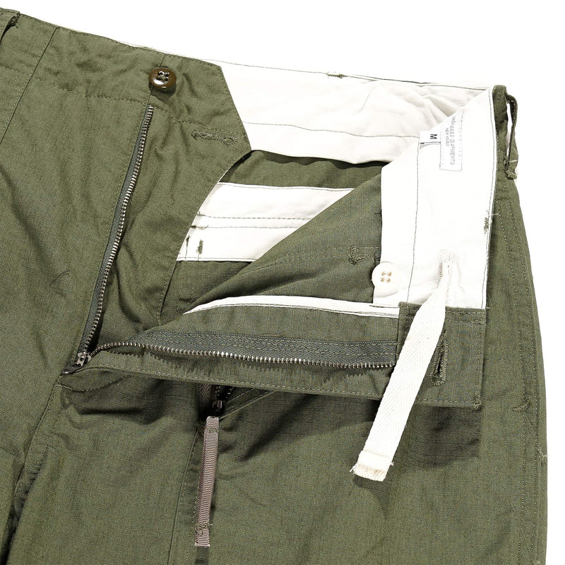 Engineered Garments Fatigue Pant Olive Cotton Ripstop Fly Detail