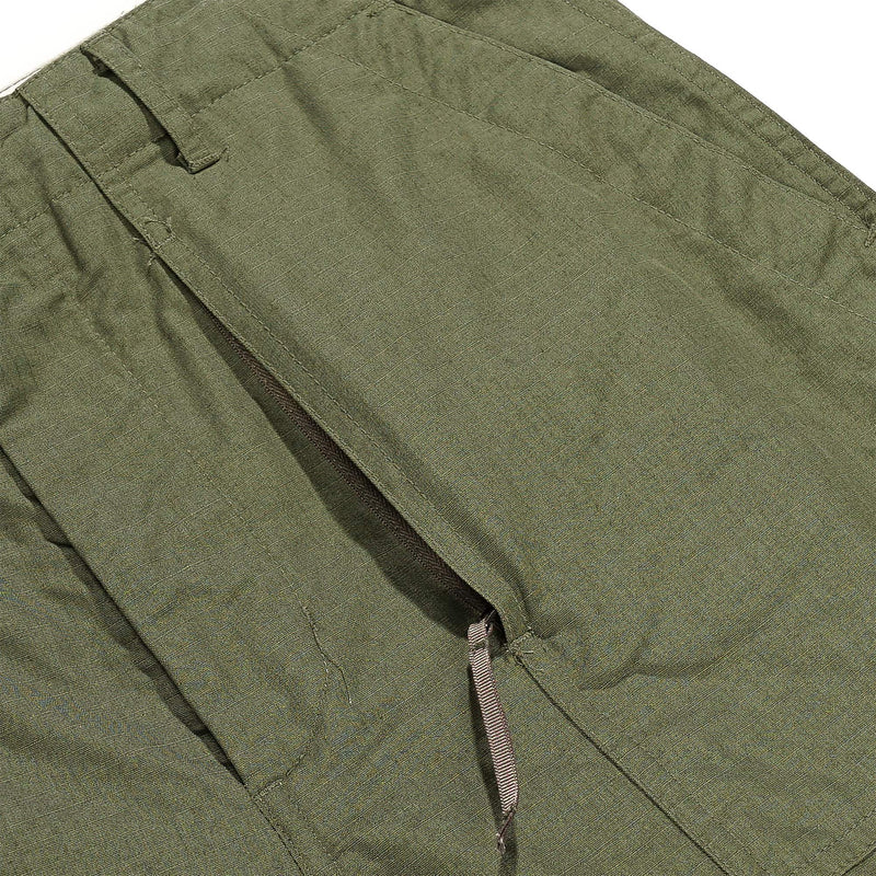 Engineered Garments Fatigue Pant Olive Cotton Ripstop Pocket Detail