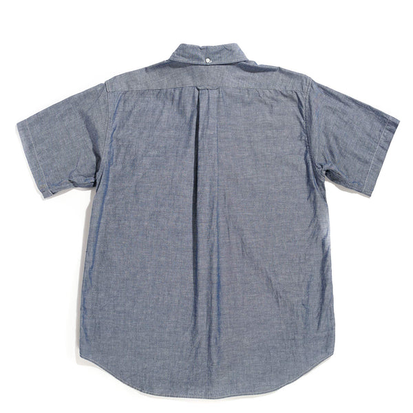 Engineered Garments Popover BD Shirt Light Blue Cotton Chambray Rear